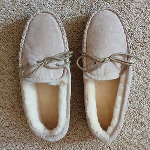 Men's Tan Moccasin Slippers size 11 (brand new, no box)